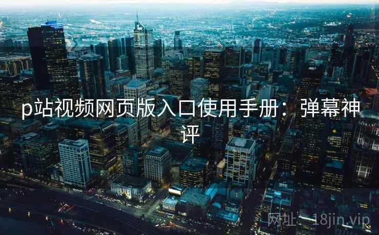 p站视频网页版入口使用手册：弹幕神评